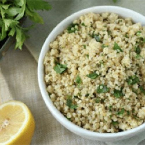 Lemon Herbed Quinoa with Toasted Pine Nut