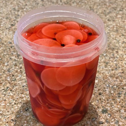 Pickled Red Radishes